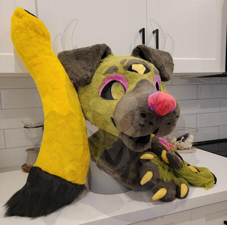 Old Example of a Pit Bull Premade, 3/4 view